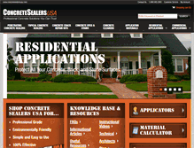 Tablet Screenshot of concretesealersusa.com